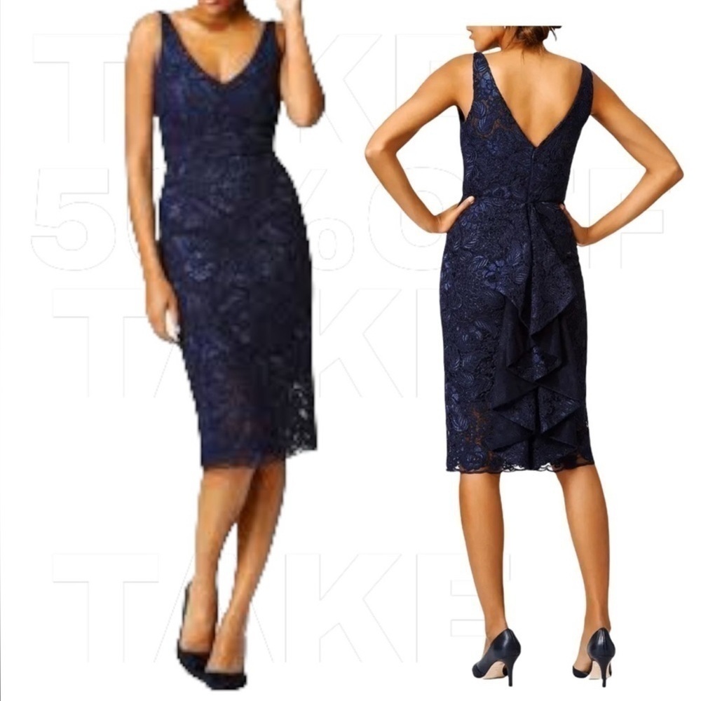 ML Monique Lhuillier Follow Suit Sheath